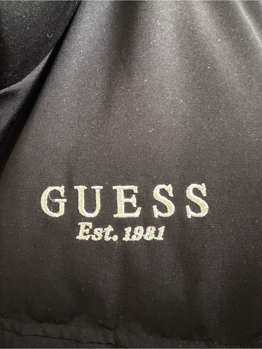 GUESS Black Quilted Puffer Jacket - Picture 4 of 5